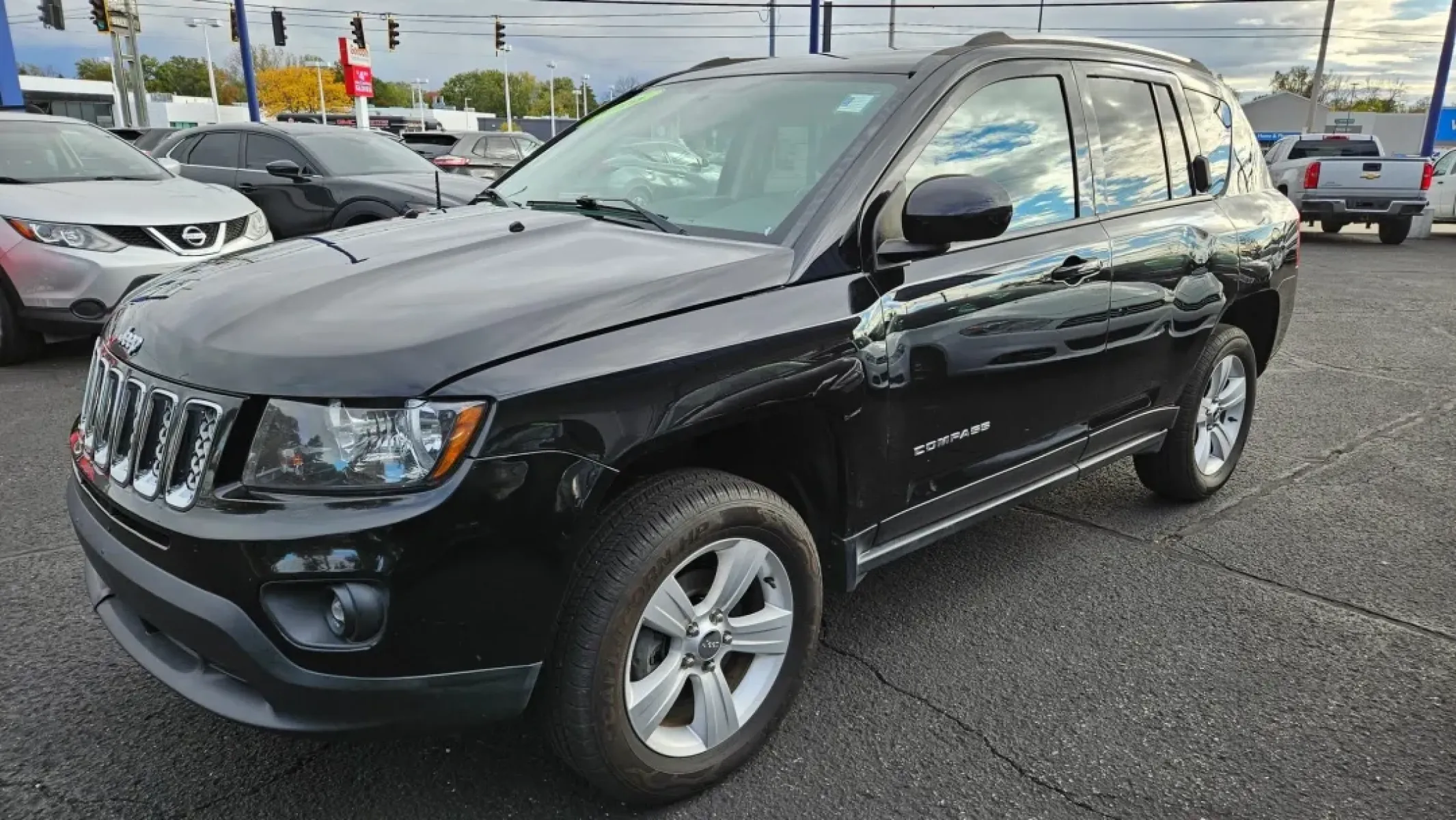 2016 BLACK Jeep Compass (1C4NJDEB6GD) with an Other engine, located at 5744 Central Avenue, Toledo, OH, 43615, (419) 724-0130, 41.676781, -83.682137 - **Adventure Awaits: 2016 Jeep Compass Your Perfect Companion for Life's Journeys**<br /> <br /> Are you ready to elevate your lifestyle with a vehicle that can handle everything from daily commutes to weekend getaways? Look no further than this versatile 2016 Jeep Compass, designed for those who cr - Photo#1