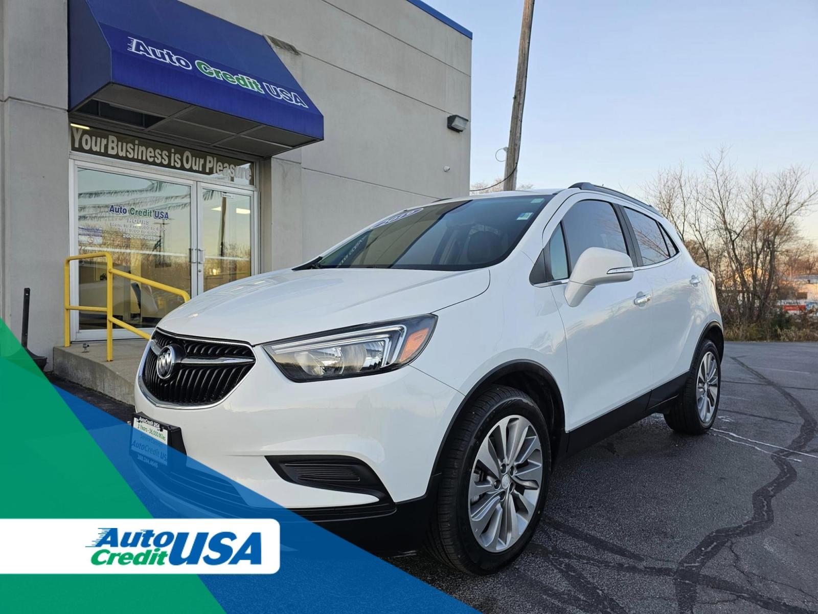 2019 WHITE /BROWN Buick ENCORE Preferred FWD (KL4CJASB1KB) with an 1.4L L4 DOHC 16V TURBO engine, 6A transmission, located at 5744 Central Avenue, Toledo, OH, 43615, (419) 724-0130, 41.676781, -83.682137 - 2019 Buick ENCORE Preferred FWD - Photo#0