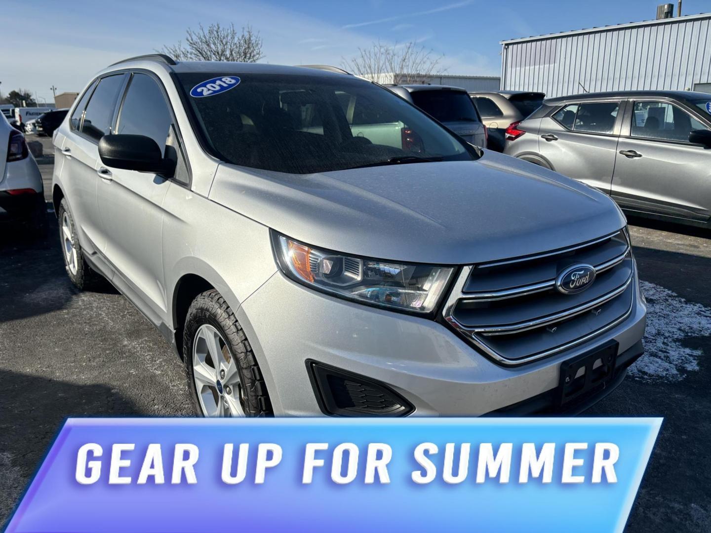 2018 WHITE Ford EDGE SE SE FWD (2FMPK3G90JB) with an 2.0L L4 DOHC 16V engine, 6A transmission, located at 100 West Coliseum Boulevard, Fort Wayne, IN, 46805, (260) 471-0567, 41.119961, -85.140312 - 2018 Ford EDGE SE SE FWD - Photo#0