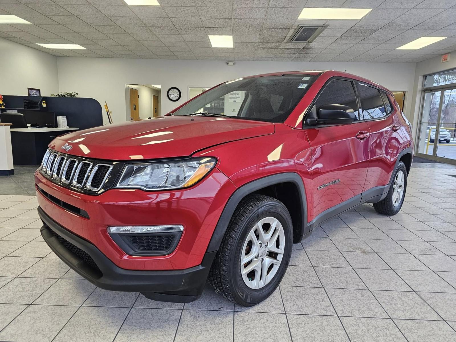 2018 RED Jeep COMPASS SPORT (3C4NJCAB7JT) with an Other engine, located at 502 South Main Street, Columbia City, IN, 46725, (260) 244-4645, 41.151382, -85.490578 - 2018 Jeep COMPASS SPORT - Photo#0