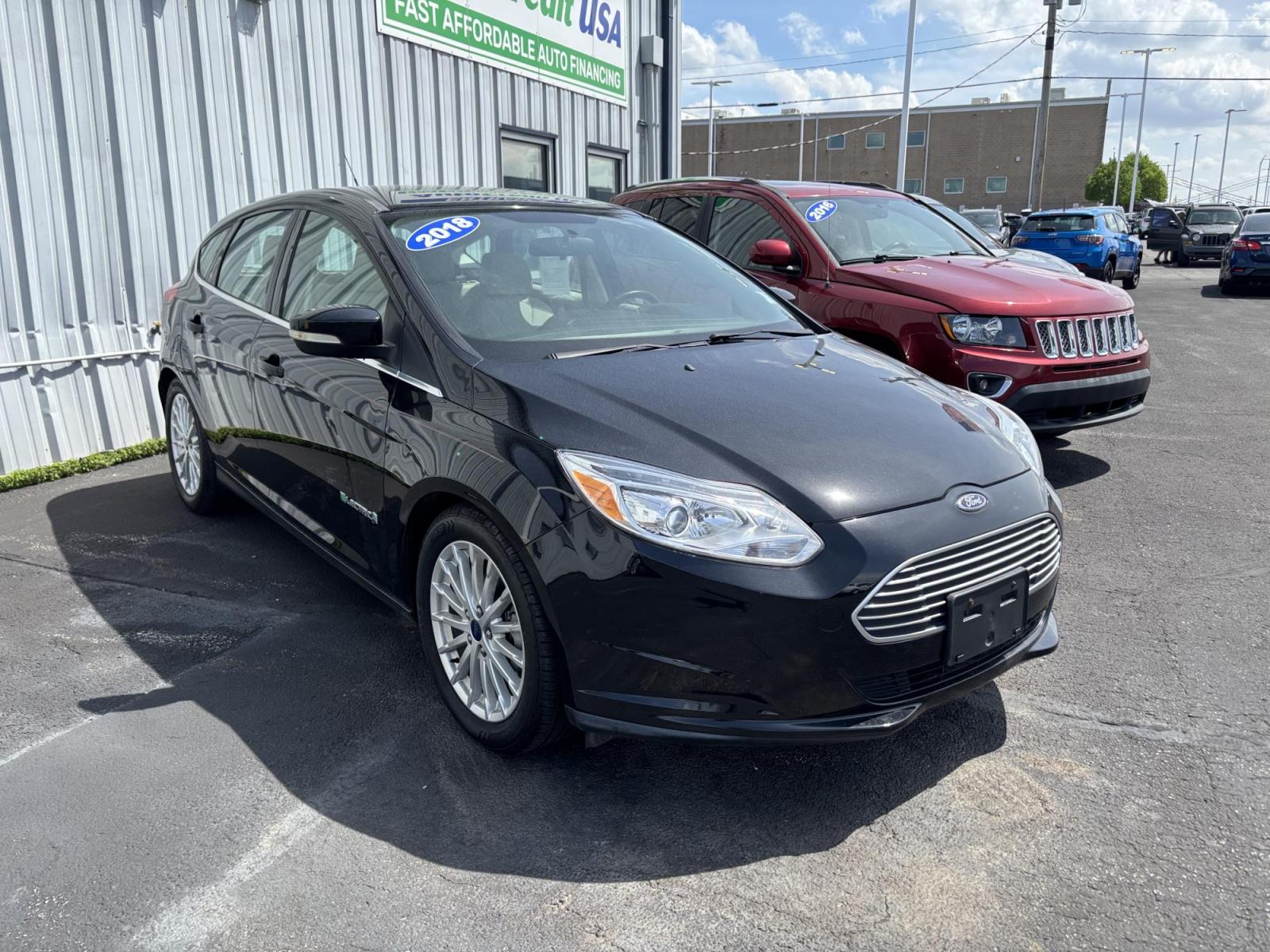 2018 BLACK Ford FOCUS BEV (1FADP3R43JL) with an Other engine, located at 100 West Coliseum Boulevard, Fort Wayne, IN, 46805, (260) 471-0567, 41.119961, -85.140312 - 2018 Ford FOCUS BEV - Photo#0