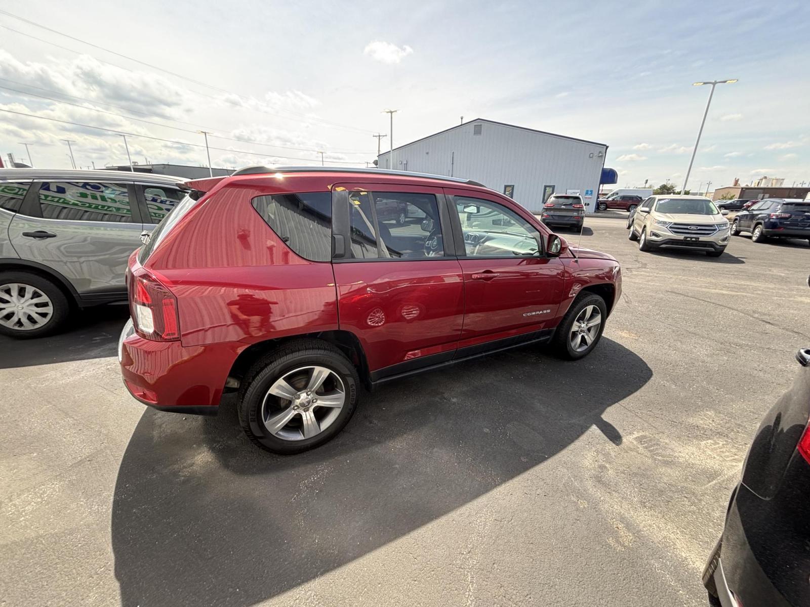 2016 RED Jeep COMPASS LATITUDE (1C4NJCEA0GD) with an Other engine, located at 100 West Coliseum Boulevard, Fort Wayne, IN, 46805, (260) 471-0567, 41.119961, -85.140312 - 2016 Jeep COMPASS LATITUDE - Photo#3