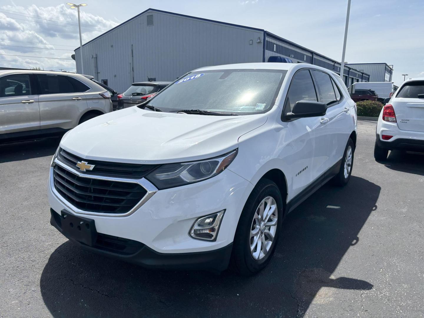 2018 WHITE Chevrolet EQUINOX LS (2GNAXHEV0J6) with an Other engine, located at 100 West Coliseum Boulevard, Fort Wayne, IN, 46805, (260) 471-0567, 41.119961, -85.140312 - 2018 Chevrolet EQUINOX LS - Photo#1