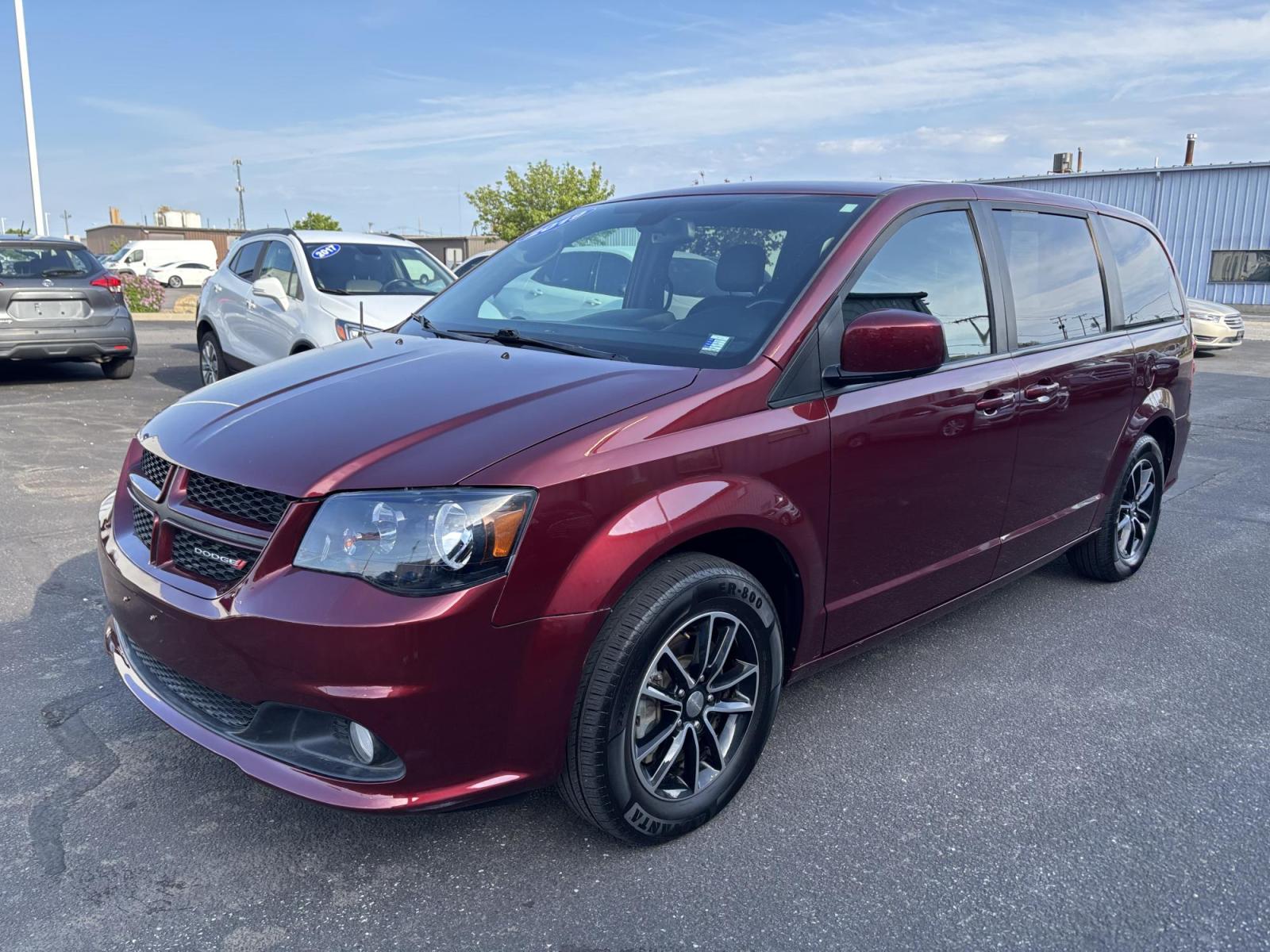 2019 RED /black Dodge Grand Caravan GT (2C4RDGEG1KR) with an 3.6L V6 DOHC 24V engine, 6A transmission, located at 100 West Coliseum Boulevard, Fort Wayne, IN, 46805, (260) 471-0567, 41.119961, -85.140312 - Photo#2