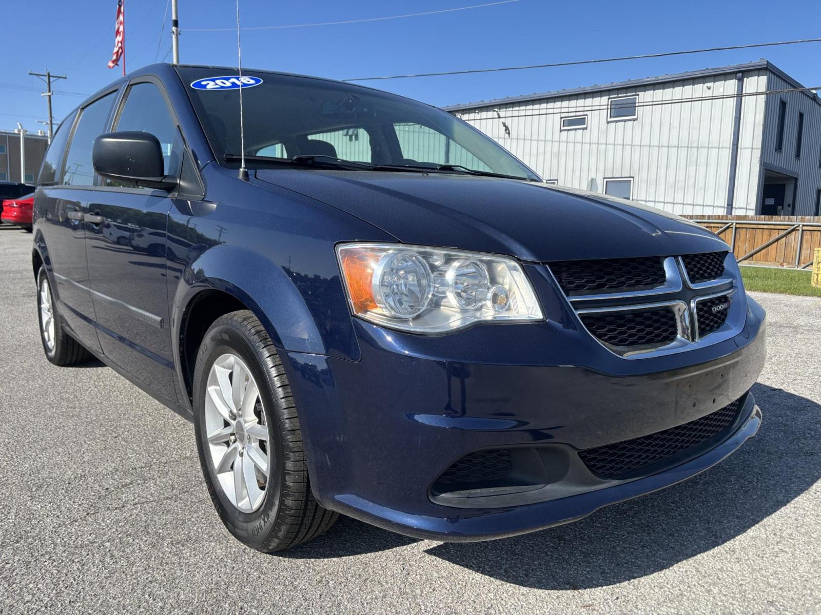 2016 BLUE /Black Dodge Grand Caravan SE (2C4RDGBGXGR) with an 3.6L V6 DOHC 24V engine, 6A transmission, located at 100 West Coliseum Boulevard, Fort Wayne, IN, 46805, (260) 471-0567, 41.119961, -85.140312 - Photo#0