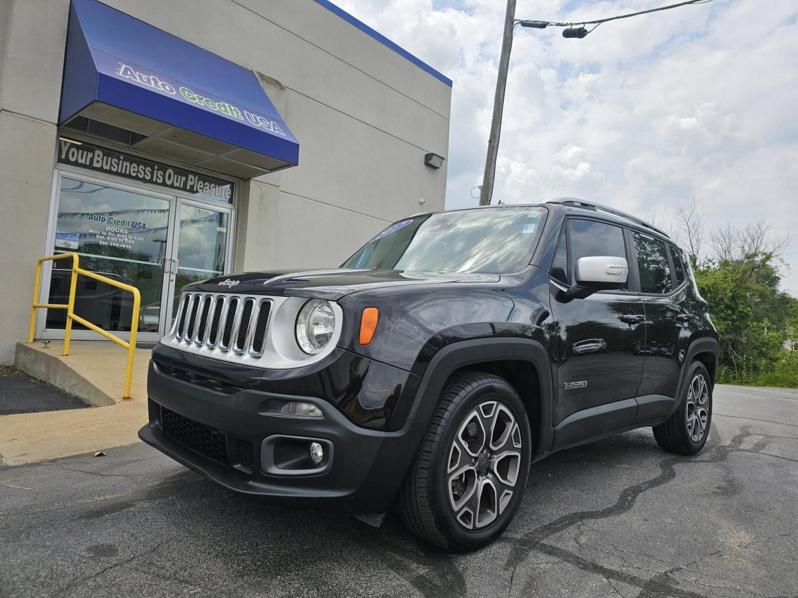 2017 BLACK Jeep Renegade (ZACCJADBXHP) with an Other engine, located at 502 South Main Street, Columbia City, IN, 46725, (260) 244-4645, 41.151382, -85.490578 - **Adventure Awaits with the 2017 Jeep Renegade Perfect for Columbia City Explorers!**<br /> <br /> Are you ready to tackle the open road or navigate Columbia City's charming streets with confidence? Look no further than this 2017 Jeep Renegade, a versatile crossover that's tailor-made for both week - Photo#0