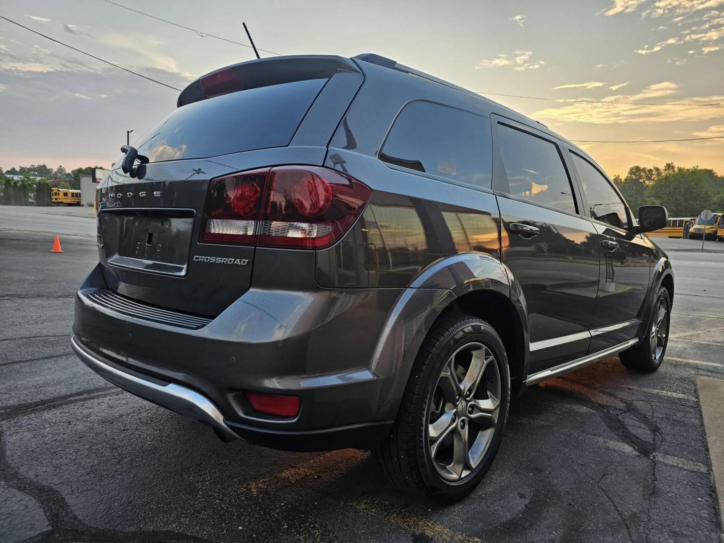 2017 BLACK /BLACK Dodge Journey Crossroad (3C4PDCGB3HT) with an 2.4L L4 DOHC 16V engine, 4A transmission, located at 502 South Main Street, Columbia City, IN, 46725, (260) 244-4645, 41.151382, -85.490578 - Photo#2