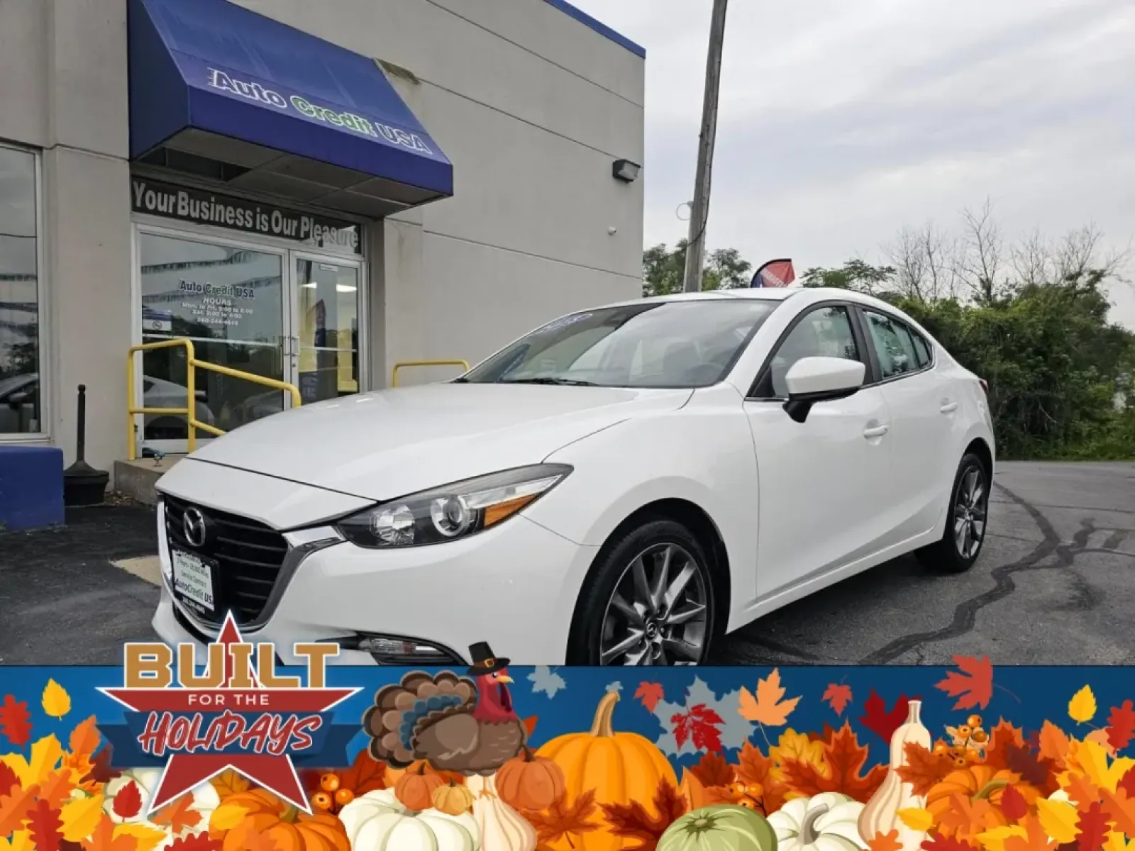 2018 WHITE Mazda 3 (3MZBN1V34JM) with an Other engine, located at 502 South Main Street, Columbia City, IN, 46725, (260) 244-4645, 41.151382, -85.490578 - **Discover Adventure and Comfort with the 2018 Mazda MAZDA3 at Auto Credit!**<br /> <br /> If you're seeking a reliable and stylish sedan that effortlessly blends comfort with performance, the 2018 Mazda MAZDA3 is your perfect match! Ideal for daily commuters who crave efficiency and drivers who lov - Photo#0