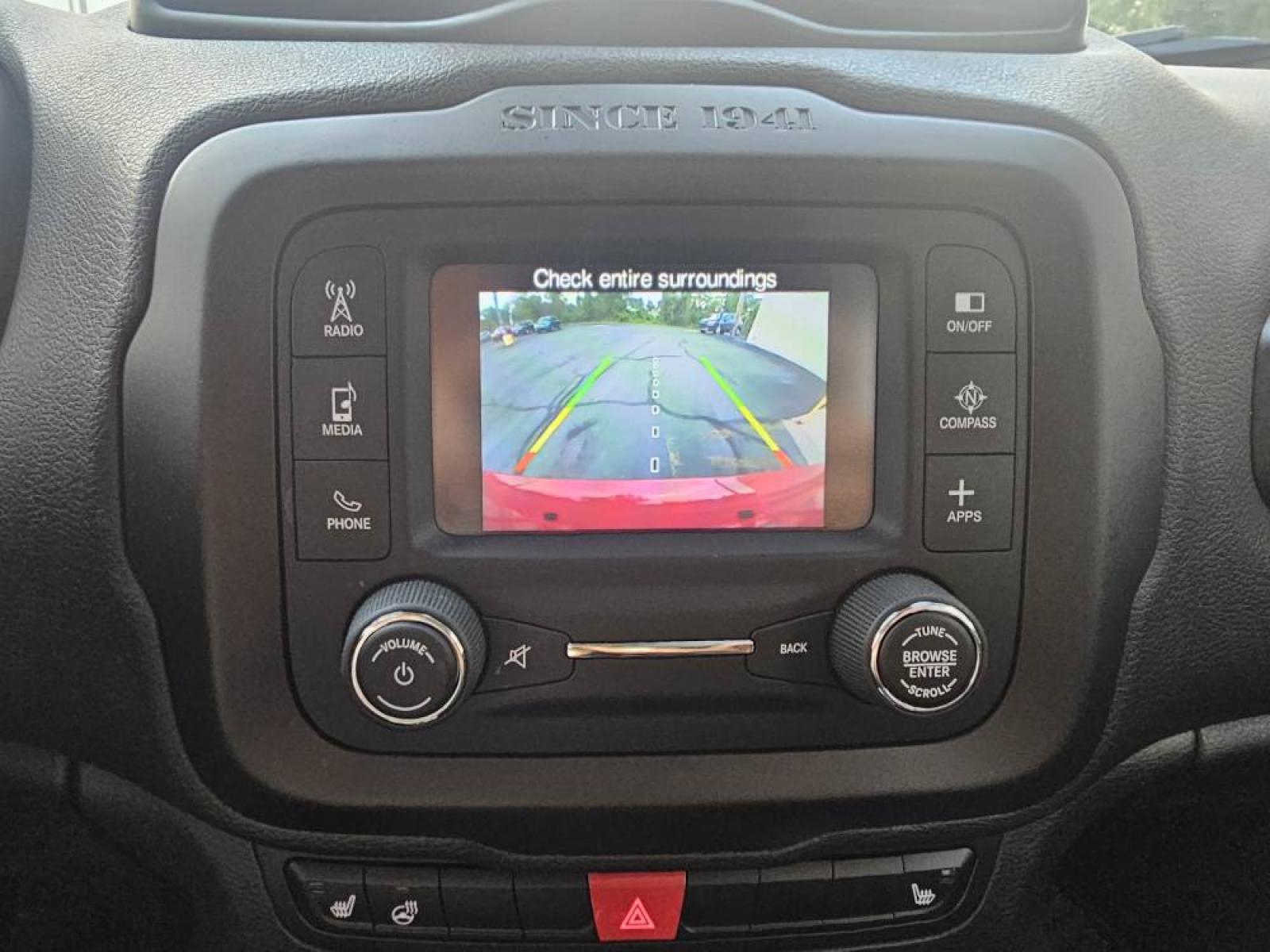 2017 RED /BLACK Jeep Renegade Latitude 4WD (ZACCJBBBXHP) with an 2.4L L4 DOHC 16V engine, 6M transmission, located at 502 South Main Street, Columbia City, IN, 46725, (260) 244-4645, 41.151382, -85.490578 - Photo#10