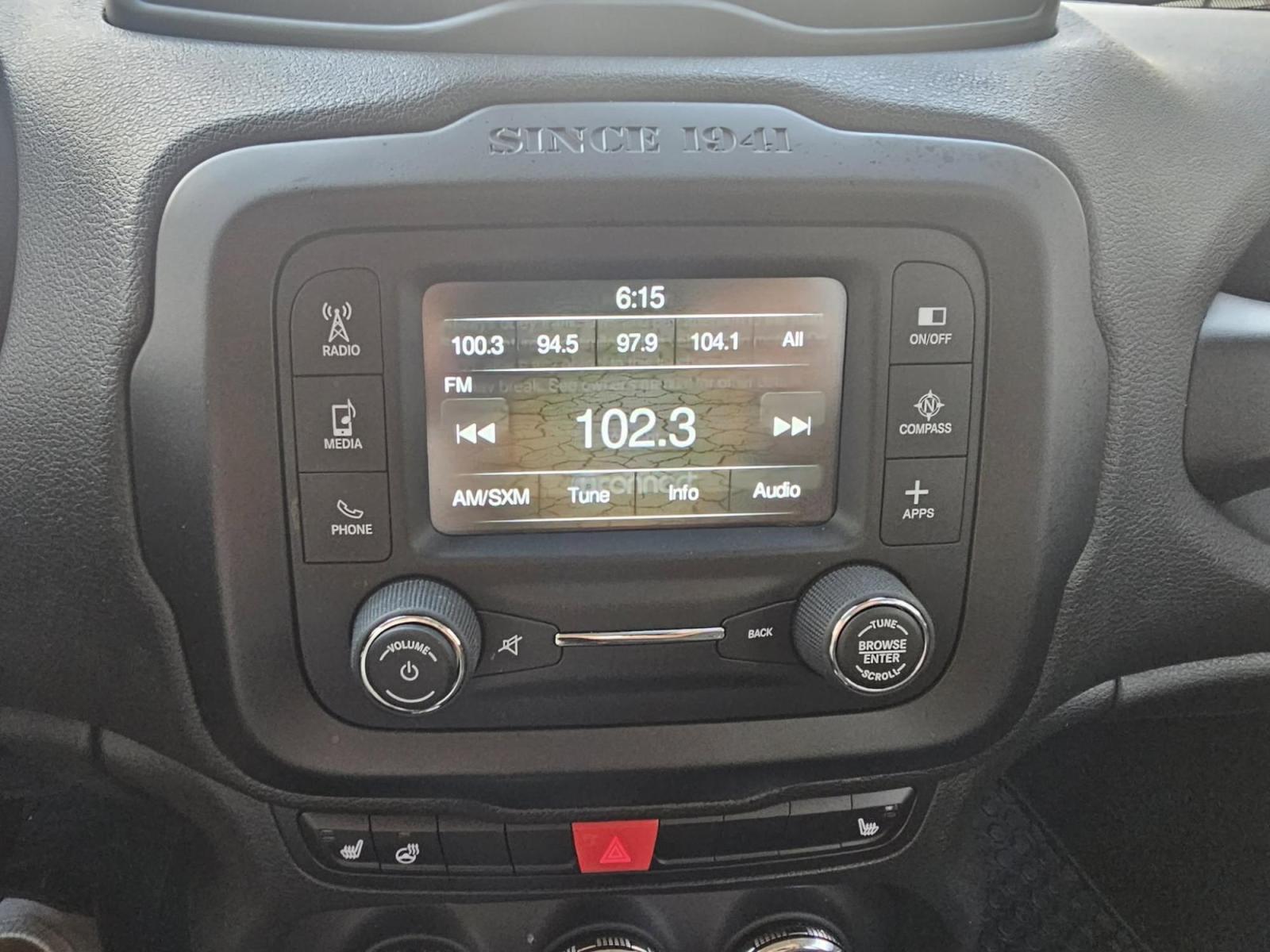 2017 RED /BLACK Jeep Renegade Latitude 4WD (ZACCJBBBXHP) with an 2.4L L4 DOHC 16V engine, 6M transmission, located at 502 South Main Street, Columbia City, IN, 46725, (260) 244-4645, 41.151382, -85.490578 - Photo#6