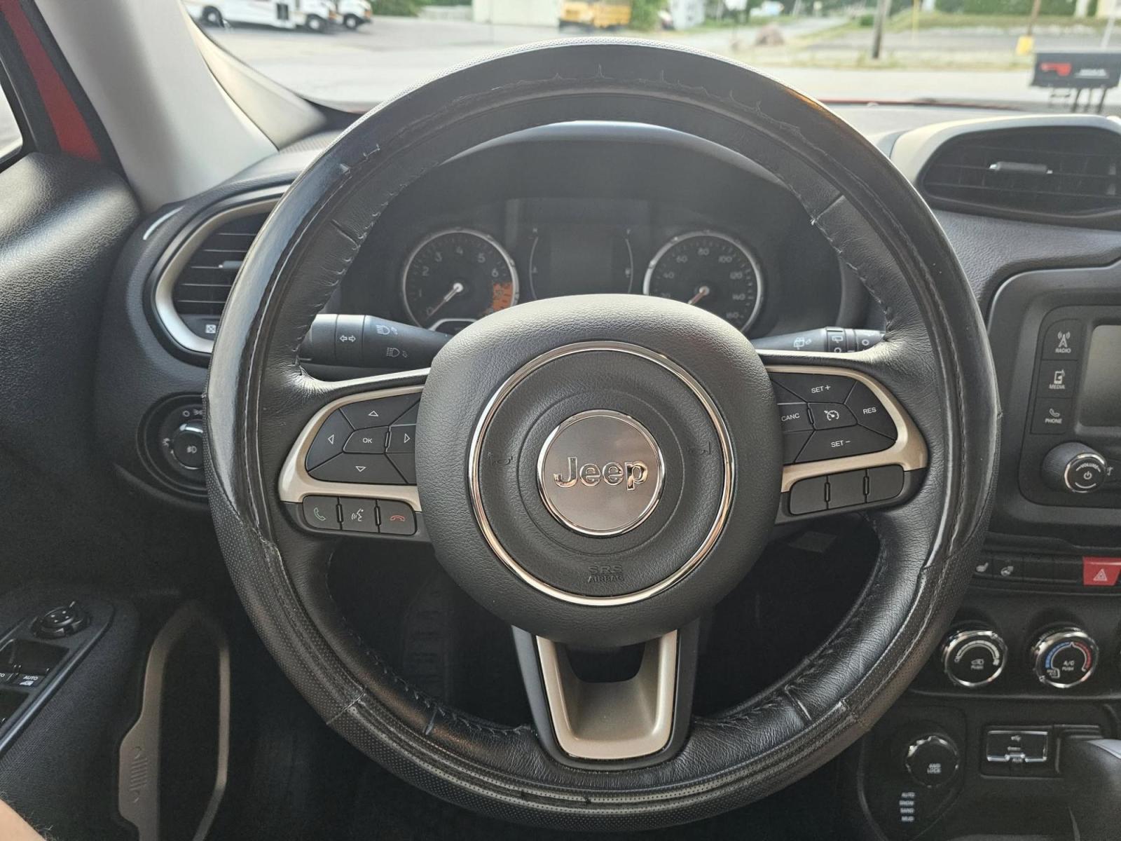 2017 RED /BLACK Jeep Renegade Latitude 4WD (ZACCJBBBXHP) with an 2.4L L4 DOHC 16V engine, 6M transmission, located at 502 South Main Street, Columbia City, IN, 46725, (260) 244-4645, 41.151382, -85.490578 - Photo#7