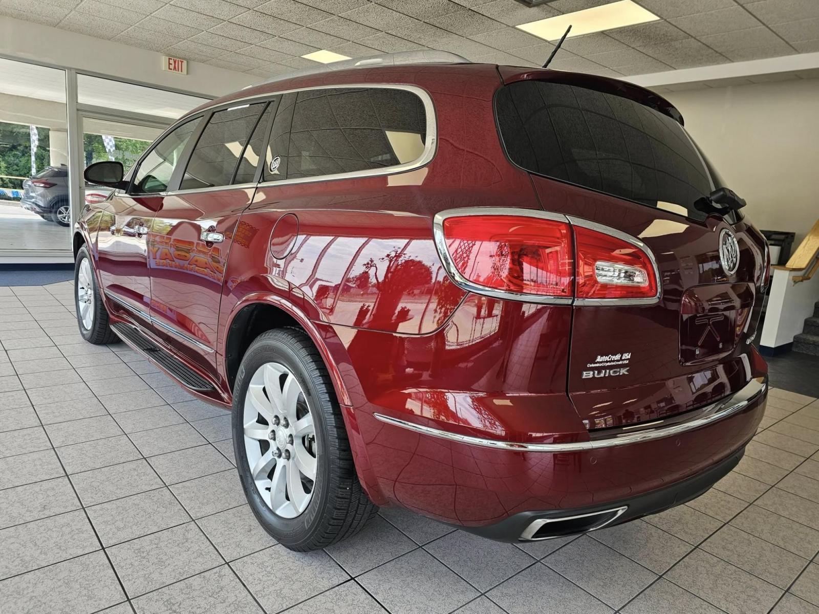 2015 RED Buick Enclave (5GAKRCKD9FJ) with an Other engine, located at 502 South Main Street, Columbia City, IN, 46725, (260) 244-4645, 41.151382, -85.490578 - Are you ready to elevate your family adventures? The 2015 Buick Enclave is the ideal SUV for growing families and those who love to travel with comfort and style. With spacious seating, advanced safety features, and a smooth ride, this vehicle is perfect for family road trips or daily commutes in an - Photo#2