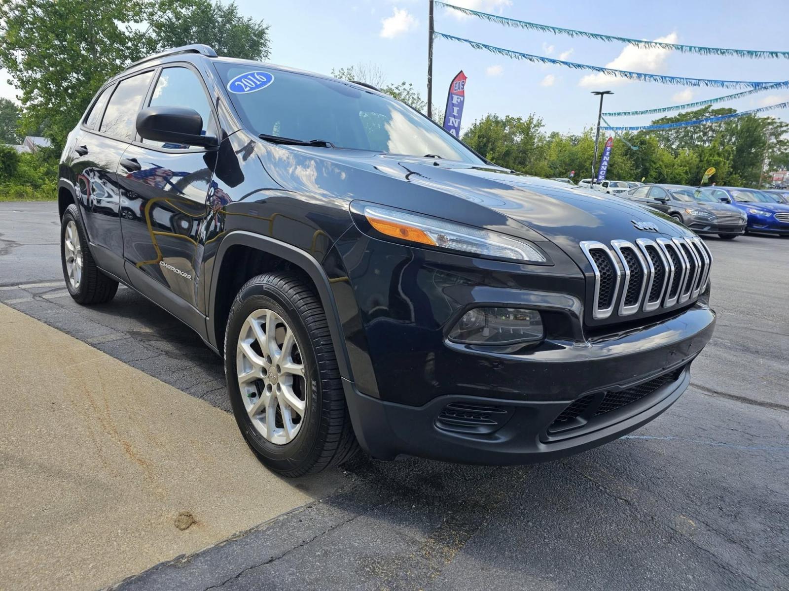 2016 BLACK Jeep Cherokee (1C4PJMAB1GW) with an Other engine, located at 502 South Main Street, Columbia City, IN, 46725, (260) 244-4645, 41.151382, -85.490578 - **Unleash Your Adventurous Spirit with the 2016 Jeep Cherokee Perfect for Every Journey!**<br /> <br /> Are you ready to elevate your lifestyle with a vehicle that embraces both adventure and daily practicality? Look no further than this stunning 2016 Jeep Cherokee, available now at Auto Credit in - Photo#1