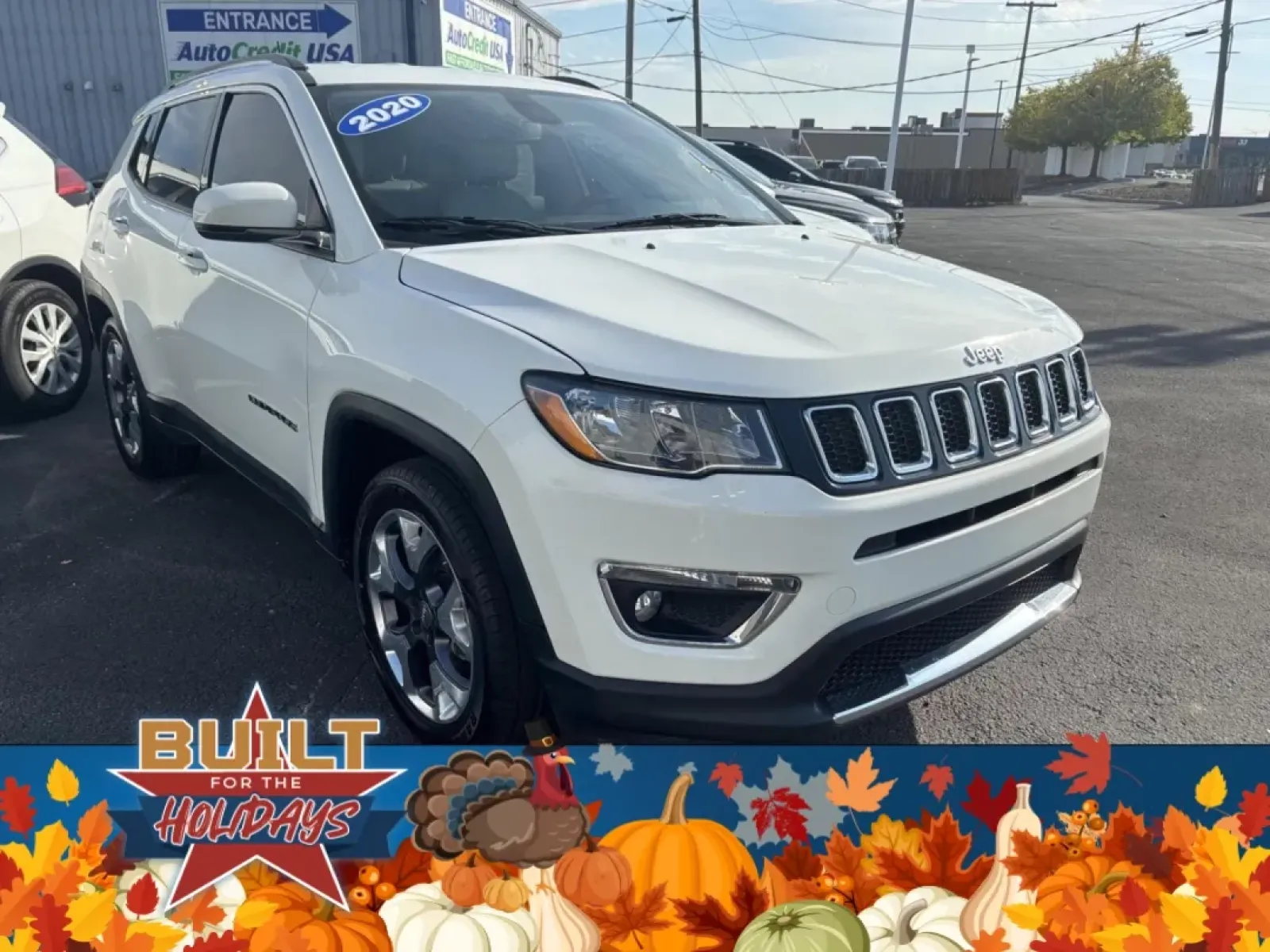 2020 WHITE Jeep Compass (3C4NJCCB5LT) with an Other engine, located at 100 West Coliseum Boulevard, Fort Wayne, IN, 46805, (260) 471-0567, 41.119961, -85.140312 - **Adventure Awaits with the 2020 Jeep Compass at Auto Credit!**<br /> <br /> Are you ready to explore the open road, tackle weekend getaways, or embark on daily commutes with confidence? The 2020 Jeep Compass, available now at Auto Credit in Fort Wayne, Indiana, is the perfect companion for your act - Photo#0
