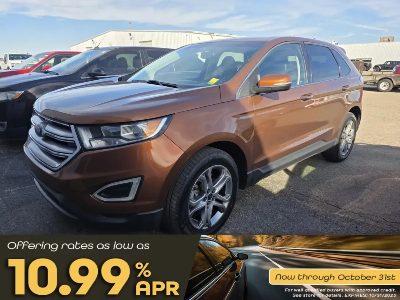 2017 Ford Edge (2FMPK4K9XHB) with an Other engine, located at 15 Petro Dr, Warsaw, IN, 46582, (574) 306-0055, 41.273563, -85.857544 - Are you ready to elevate your lifestyle and embark on new adventures? If you crave a versatile vehicle that can handle everything from family road trips to daily commutes, look no further than this striking 2017 Ford Edge, available now at Auto Credit in Warsaw, Indiana. This stylish SUV is perfect - Photo#0