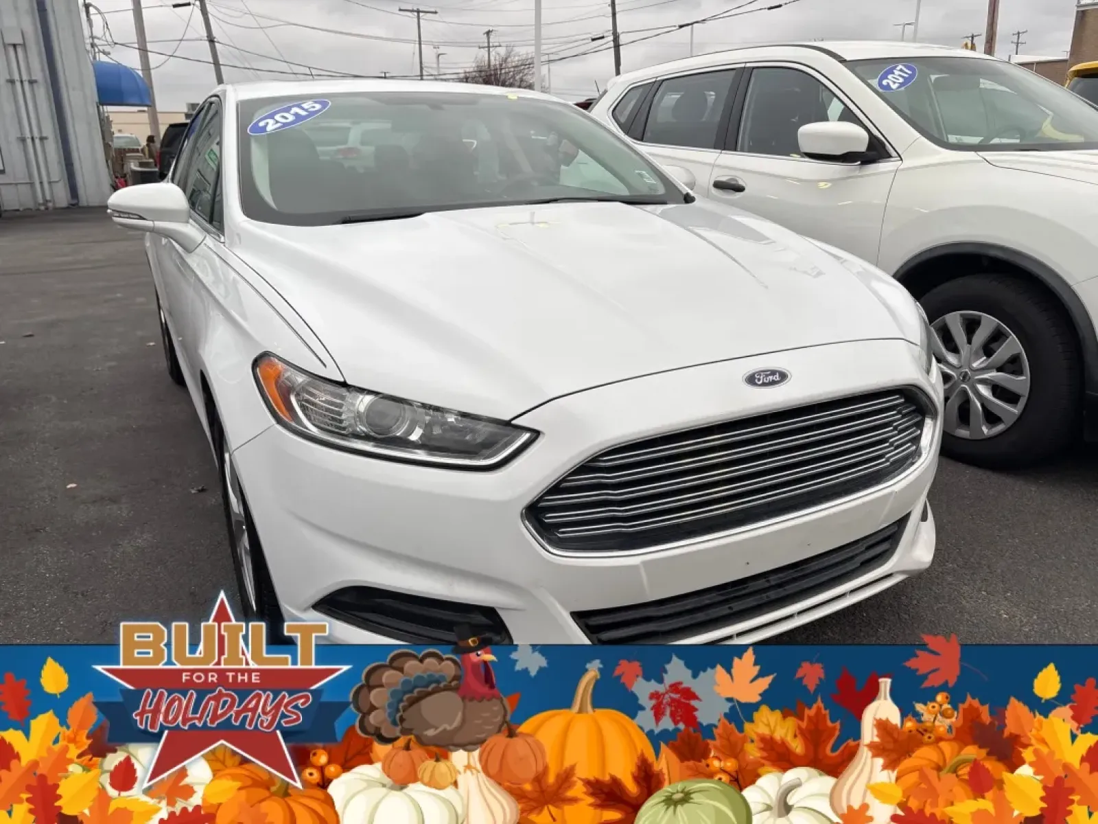 2015 WHITE Ford FUSION SE (3FA6P0H70FR) with an Other engine, located at 100 West Coliseum Boulevard, Fort Wayne, IN, 46805, (260) 471-0567, 41.119961, -85.140312 - Discover the perfect blend of style, efficiency, and reliability with the 2015 Ford Fusion SE, an ideal choice for anyone seeking a dependable vehicle for their daily commute or weekend adventures. Whether you're a growing family needing extra space, a student navigating campus life, or a profession - Photo#0