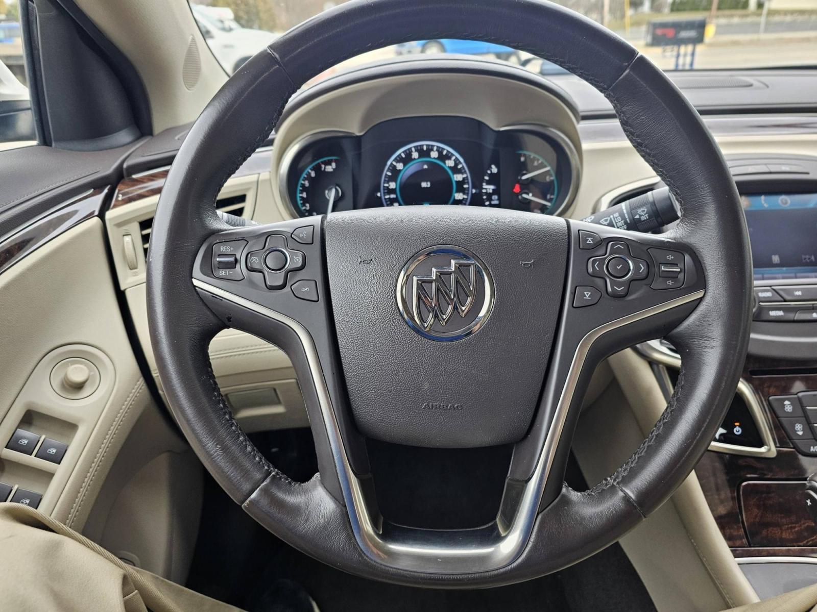 2015 GOLD /TAN Buick LaCrosse Leather Package (1G4GB5G31FF) with an 3.6L V6 DOHC 24V FFV engine, 6-Speed Automatic transmission, located at 502 South Main Street, Columbia City, IN, 46725, (260) 244-4645, 41.151382, -85.490578 - Photo#4